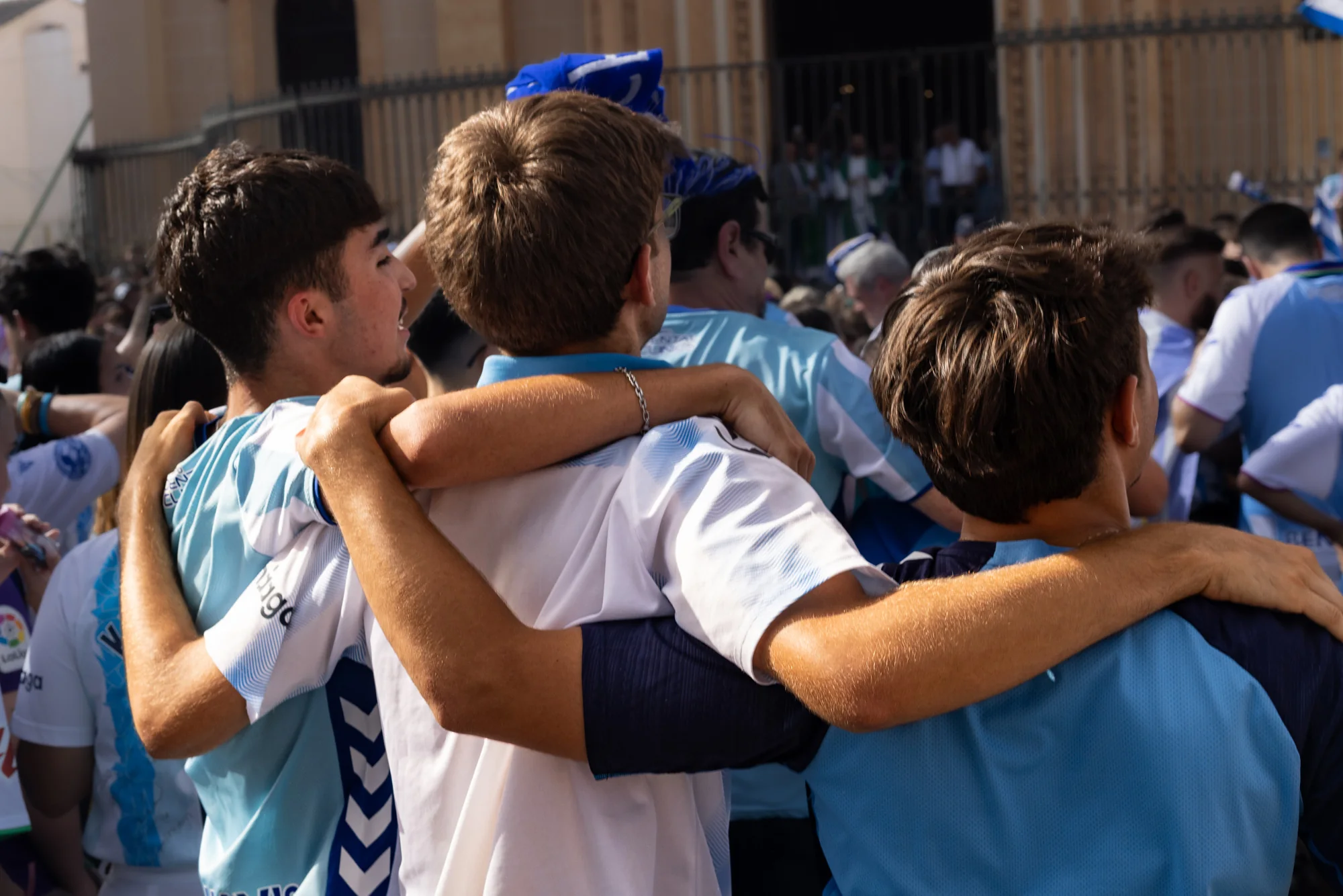 Malaga CF promotion celebrations